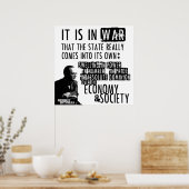 Murray Rothbard Anti-War Libertarian Poster (Keuken)