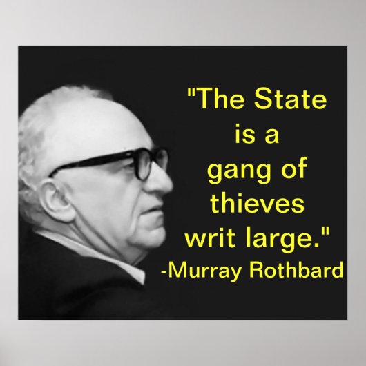 Murray Rothbard Poster (Voorkant)