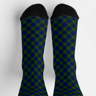 Murray tartan blauw groen geruit sokken