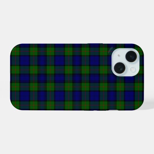 Murray tartan bleu vert plaid (Verso Horizontal)