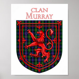 Murray Tartan Scottish Play Lion Rampant Poster