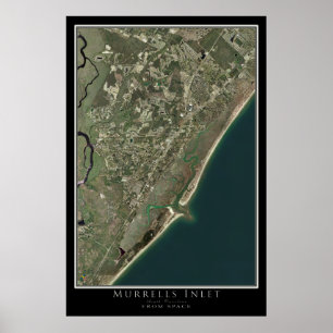 Murrells Inlet South Carolina van de ruimtesatelli Poster