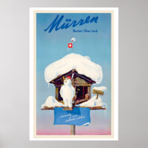 Mürren Berner Oberland Zwitserland Vintage Ski