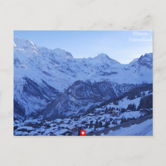 Mürren en de beroemde Zwitserse Alpentrilogie Briefkaart