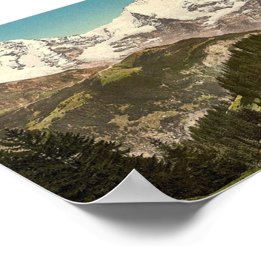 Murren, Grutschalp, I, Eiger, Monch en Jungfrau Poster (Hoek)