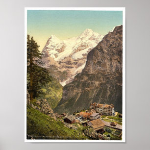 Murren, Hotel des Alps, Bernese Oberland, Zwitserl Poster