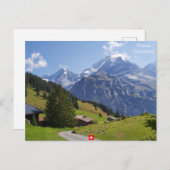 Mürren, Zwitserland Briefkaart (Voorkant / Achterkant)