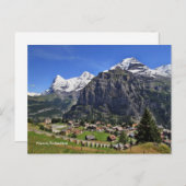 Mürren, Zwitserland - Schweiz Briefkaart (Voorkant / Achterkant)