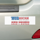 "Murrican and Proud Bumpersticker (Op auto)