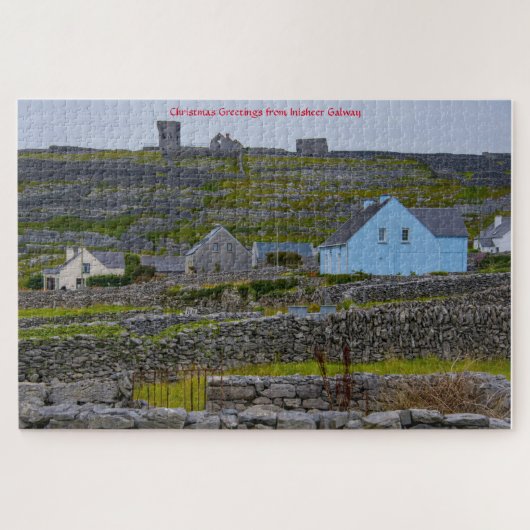 Murs de pierre d'Inisheer Galway Irlande. Puzzle (Horizontal)