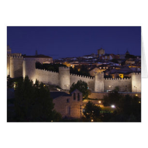 Murs de ville de Los Cuarto Postes, crépuscule