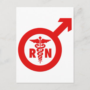Murse Male Nurse Symbol Briefkaart