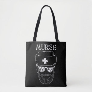 Murse Nurse Man Funny Tshirtcadeau voor mannelijke Draagtas
