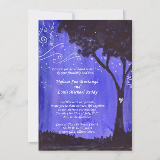 Murtaugh/Redding Wedding Invitation Kaart (Voorkant)