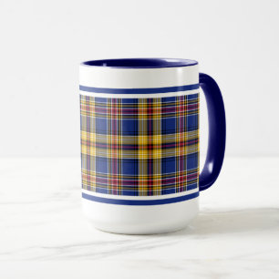 Murtaugh Tartan Blue en Gold Irish Pset Mok