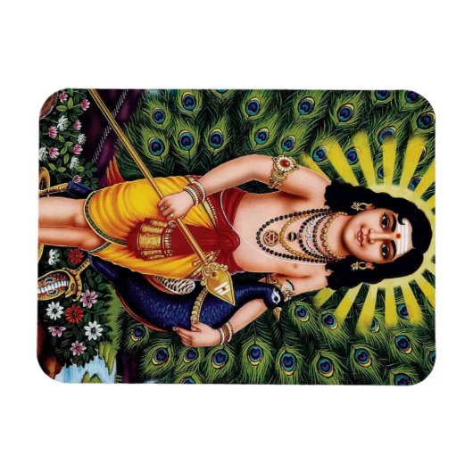 MURUGA, Kanda, Karthikeya, Hindoe godheid Magneet (Horizontaal)