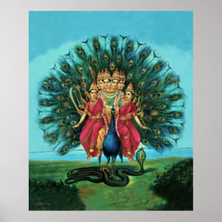 Murugan Hindu God Grote Poster