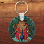 MURUGAN HINDU GOD SLEUTELHANGER (Voorkant)
