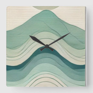 Murugi Huis & Decor Whimsical Flow Vierkant Acryl Vierkante Klok