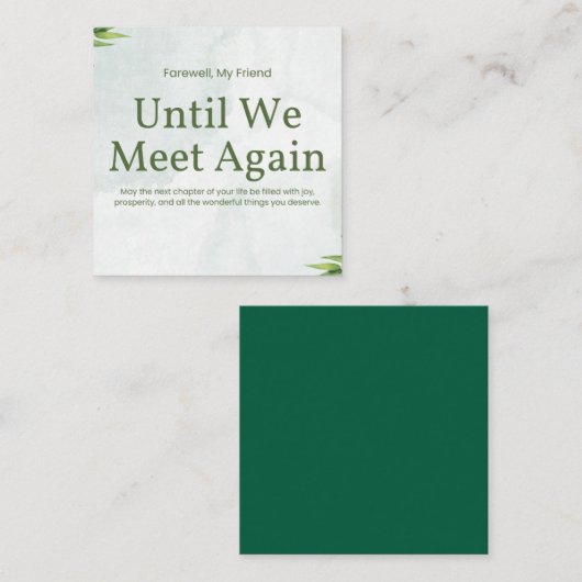 Murugi Moments Afscheid Kaart (Voorkant / Achterkant)