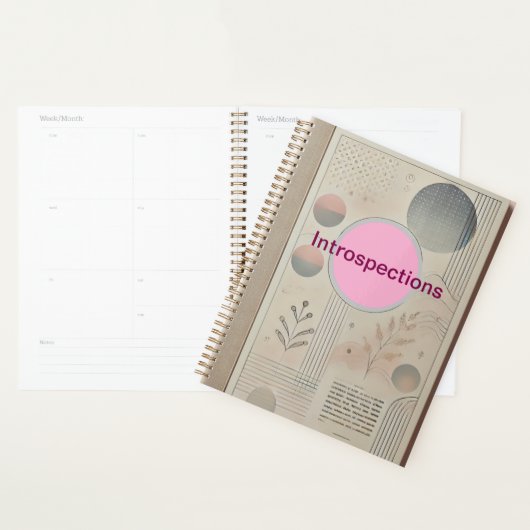 Murugi Sationery Co. Introspections Hard Planner (Devant avec enveloppe)