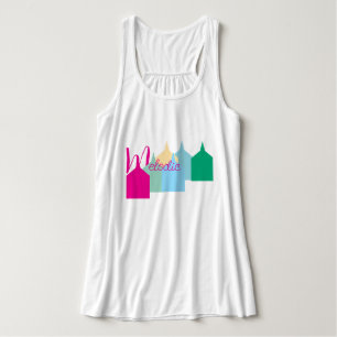 Murugi Wear Melodische Dames BellaCanvas Flowy Rac Tanktop