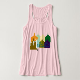Murugi Wear Melodische Dames BellaCanvas Flowy Rac Tanktop
