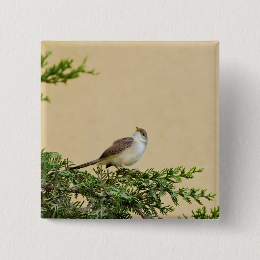 Mus Vierkante Button 5,1 Cm (Voorkant)