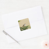 Mus Vierkante Sticker (Envelop)