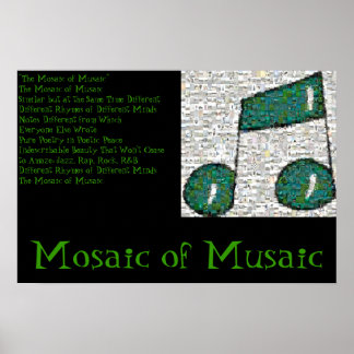 Musaïsche mozaïek poster