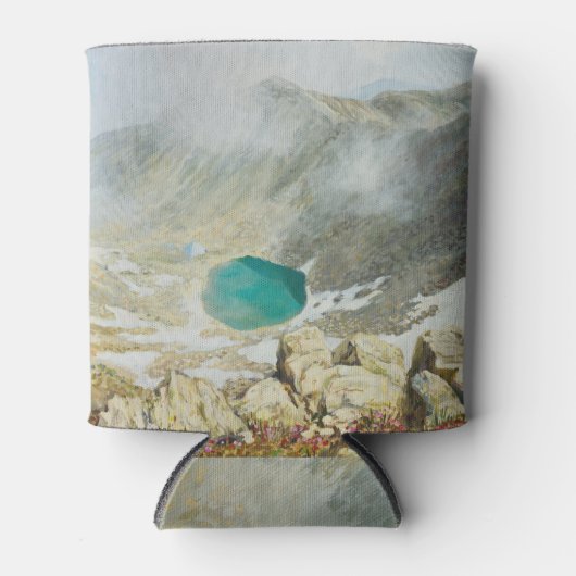 Musala piek, olieverfschilderij, Bulgarije. Blikjeskoeler (Voorkant)