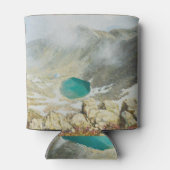 Musala piek, olieverfschilderij, Bulgarije. Blikjeskoeler (Achterkant)