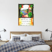 Muscat de Valence Wine LabelEurope Canvas Afdruk (Insitu (Slaapkamer))