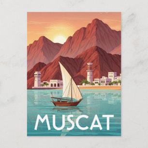Muscat Oman Reizen Briefkaart