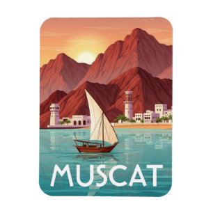 Muscat Oman Reizen Magneet