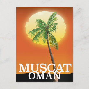 Muscat Oman vakantieposter Briefkaart
