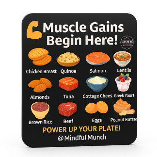 Muscle Building Fridge Magnet Magneet