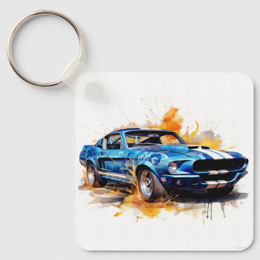 Muscle Car Sleutelhanger (Voorkant)