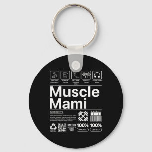 Muscle Mami en Mama Gym Workout Moeder Grappig Lic Sleutelhanger