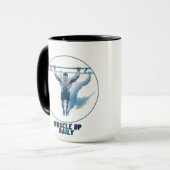Muscle Up Daily - Motivational Fitness Mug (Devant gauche)