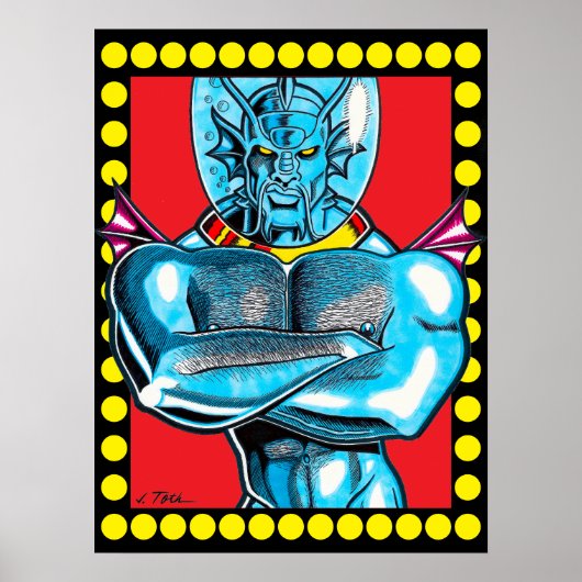 Musclemen van Mars™: Mermaster™ Poster (Voorkant)