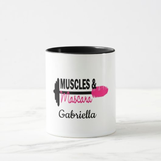 Muscles et tasse de forme physique personnalisée (Centre)
