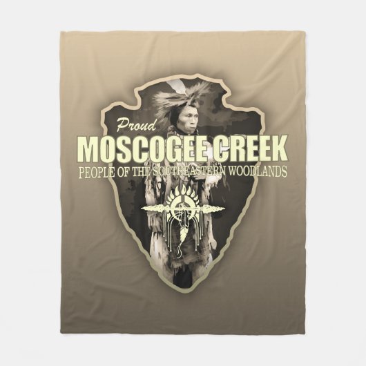 Muscogee Creek (pijlpunt) Fleece Deken (Voorkant)