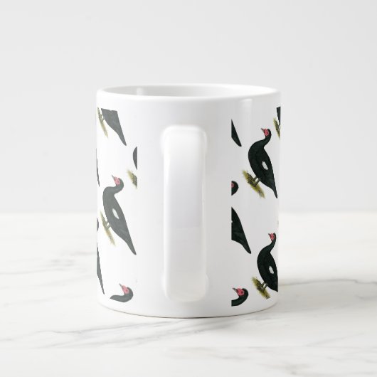 Muscovy Black Drake Extra Grote Beker (Achterkant)