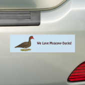 Muscovy Drake Chocolade Bumpersticker (Op auto)