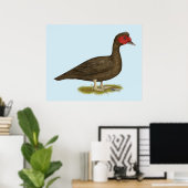 Muscovy Drake Chocolade Poster (Thuiskantoor)