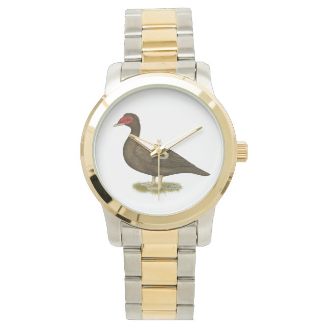 Muscovy Duck Chocolade Horloge (Voorkant)