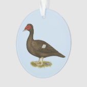 Muscovy Duck Chocolade Ornament (voorkant)