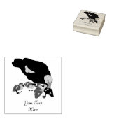 Muscovy Duck en Ducking Rubberstempel (Gestempeld)