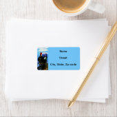 Muscovy Eend Retouradreslabel Etiket (Insitu)